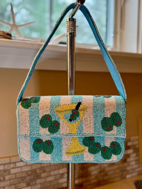 Handmade Beaded Bag - Martini | Artisan Statement Piece