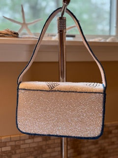 Handmade Beaded Bag - Shells | Artisan Statement Piece